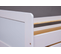 Lit Gigogne SURF 90x200cm 2 couchages en Bois Massif Blanc Sommier inclus Matelas non inclus