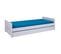 Lit Gigogne SURF 90x200cm 2 couchages en Bois Massif Blanc Sommier inclus Matelas non inclus