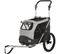 Roulotte De Vélo - Pliable - S: 58 × 93 × 74/114 Cm - Gris - Pour Chien