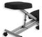 Tabouret Ergonomique Robert, Structure En Métal Et Tissu Noir