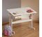 Bureau Enfant Flexi, En Pin Massif, Réglable En Hauteur Et Plateau Inclinable, Lasuré Blanc