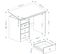 Bureau Enfant Kevin, En Pin Massif, 3 Tiroirs Et Plateau Inclinable, Vernis Naturel