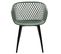 Lot De 4 Chaises Madeira, En Plastique Vert De Gris