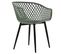 Lot De 4 Chaises Madeira, En Plastique Vert De Gris