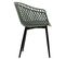 Lot De 4 Chaises Madeira, En Plastique Vert De Gris