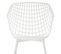 Lot De 4 Chaises Lucia, En Plastique Blanc Et Métal Blanc