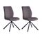 Lot De 2 Chaises De Salle à Manger Taurus En Tissu Brun