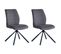 Lot De 2 Chaises De Salle à Manger Taurus En Tissu Gris