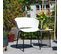 Lot De 4 Chaises De Jardin Nivel En Plastique Blanc