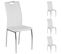 Lot De 4 Chaises Apollo, En Synthétique Blanc