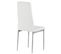 Lot De 4 Chaises Nathalie, En Synthétique Blanc