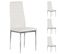 Lot De 4 Chaises Nathalie, En Synthétique Blanc