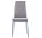 Lot De 4 Chaises Nathalie, Tissu Gris