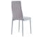 Lot De 4 Chaises Nathalie, Tissu Gris