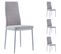 Lot De 4 Chaises Nathalie, Tissu Gris