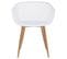 Lot De 4 Chaises Madeira, En Plastique Blanc