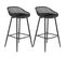 Lot De 2 Tabourets De Bar Irek, En Plastique Noir