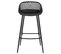 Lot De 2 Tabourets De Bar Irek, En Plastique Noir