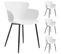 Lot De 4 Chaises Catch, En Plastique Blanc