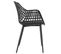 Lot De 4 Chaises Lucia, En Plastique Noir