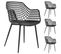 Lot De 4 Chaises Lucia, En Plastique Noir