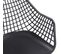 Lot De 4 Chaises Lucia, En Plastique Noir