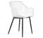 Lot De 4 Chaises Lucia, En Plastique Blanc