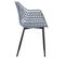 Lot De 4 Chaises Lucia, En Plastique Gris Clair