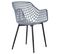 Lot De 4 Chaises Lucia, En Plastique Gris Clair