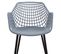 Lot De 4 Chaises Lucia, En Plastique Gris Clair