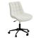 Chaise De Bureau Task En Tissu Bouclé Pilou Blanc