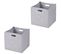 Lot De 2 Boîtes De Rangement Felt, En Feutrine Gris