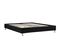 Lit Futon Double Nizza, 160 X 200 Cm, Avec Sommier, Revêtement En Tissu Noir