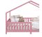 Lit Cabane Lisan 90 X 190 Cm, En Pin Massif Lasuré Rose