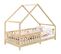 Lit Cabane  Asymétrique Cora 90 X 190 Cm En Pin Massif Naturel