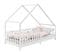 Lit Cabane  Asymétrique Cora 90 X 190 Cm En Pin Massif Lasuré Blanc