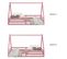 Lit Cabane Sila 90 X 200 Cm, En Pin Massif Rose