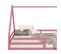 Lit Cabane Sila 90 X 190 Cm, En Pin Massif Rose