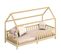 Lit Cabane Nina 90 X 200 Cm, En Pin Massif Finition Naturelle