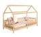 Lit Cabane Nina 90 X 200 Cm, En Pin Massif Finition Naturelle