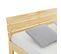 Lit Double THOMAS En Pin Massif 140x190 Cm - Vernis Naturel