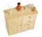 Commode Rondo En Pin Massif, 4 Tiroirs Et 1 Porte, Vernis Naturel