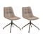 Lot De 2 Chaises De Salle à Manger Rio, En Tissu Beige