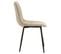 Lot De 2 Chaises Malaga En Tissu Coloris Beige