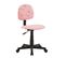 Chaise De Bureau Pour Enfant Alpaca, Revêtement Synthétique Rose Avec Motif Lama