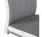 Lot De 4 Chaises Alba, En Tissu Gris Et Blanc