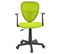 Chaise De Bureau Pour Enfant Studio Pivotant Et Ergonomique Avec Accoudoirs Hauteur Réglable, Vert