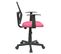 Chaise De Bureau Pour Enfant Studio Pivotant Et Ergonomique Avec Accoudoirs Hauteur Réglable, Rose