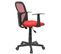 Chaise De Bureau Pour Enfant Studio Avec Accoudoirs Hauteur Réglable, Rouge