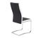 Lot De 4 Chaises Alba, En Tissu Noir Et Blanc